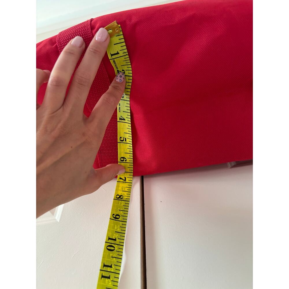 Trader Joe’s Insulated Reusable Grocery Tote Bag Black Red Large Cooler Shopper - Picture 5 of 9